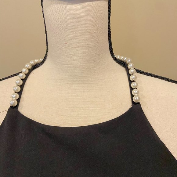 LULUS Black Pearl Skater Dress! - Picture 3 of 6